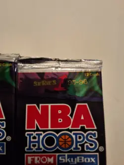 1995-96 Skybox NBA Hoops Series 1- 12 Cards per Pack SEALED OFFICIAL NBA CARD x2 - Image 3