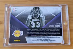 1/15 First Printed! On card Auto Gm Used Patch Kareem Abdul Jabbar 2013 Spectra - Image 2