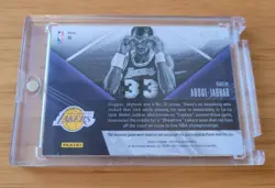 1/15 First Printed! On card Auto Gm Used Patch Kareem Abdul Jabbar 2013 Spectra - Image 4