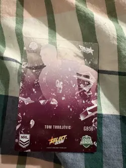 Signed Tom Trbojevic Manly Sea Eagles 2026 NRL Select Game Breakers Card - Image 2