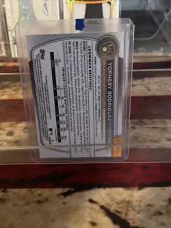 2025 1st Bowman Chrome Sapphire On Card Auto /199 Yophery Rodriguez #BP-36 🔥💎 - Image 2
