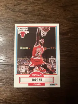 1990-91 Fleer - Michael Jordan #26 Chicago Bulls NBA Basketball Vintage HOF Card - Image 1