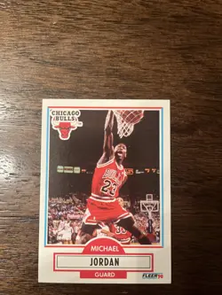 1990-91 Fleer - Michael Jordan #26 Chicago Bulls NBA Basketball Vintage HOF Card - Image 2