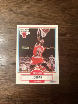 1990-91 Fleer - Michael Jordan #26 Chicago Bulls NBA Basketball Vintage HOF Card - Image 3