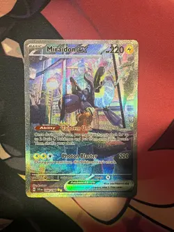 Miraidon ex 244/198 Special Illustration Rare Scarlet & Violet Pokemon NM Card - Image 1