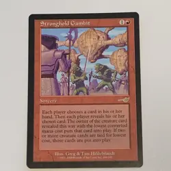 UNPLAYED ~ Stronghold Gambit ~ Nemesis NM/MT Red Rare MAGIC THE GATHERING MTG - Image 1