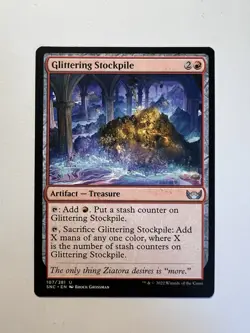 Glittering Stockpile - MTG Streets of New Capenna - NM - Image 1