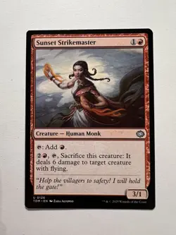 Sunset Strikemaster - MTG TDM Tarkir: Dragonstorm - NM - Image 1