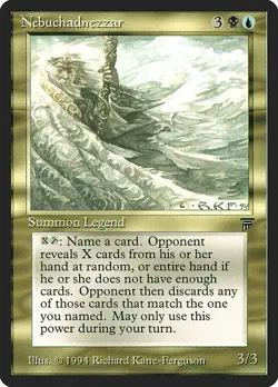 Nebuchadnezzar 1x MtG ENGLISH Legends LEG PLAYED - Image 1