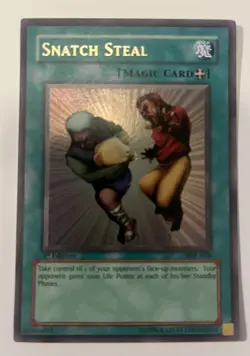2002 YU-GI-OH! SNATCH STEAL MRL-036 1ST EDITION MAGIC RULER - Image 1