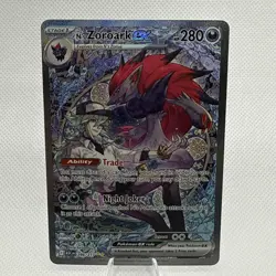 Pokemon TCG N's Zoroark EX 286/217 Ascended Hero’s Special Illustration Rare NM - Image 1