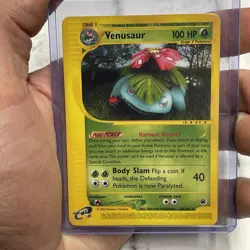 Pokemon Card Venusaur Rare Expedition 68/165 Near Mint NM Vintage 2002 Nintendo - Image 1