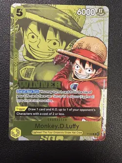 Monkey.D.Luffy (Winner Pack 2026 Vol. 2) One Piece Promotion Cards P-106 NM Foil - Image 1