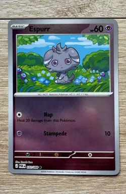 Pokemon Espurr 033/088 - ME03: Perfect Order Common Reverse Holo Card NM - Image 1