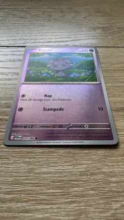 Pokemon Espurr 033/088 - ME03: Perfect Order Common Reverse Holo Card NM - Image 2