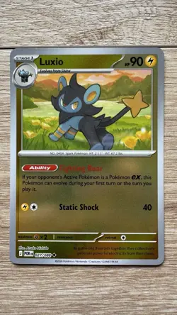 Pokemon Luxio 027/088 - ME03: Perfect Order Uncommon Reverse Holo Card NM - Image 1