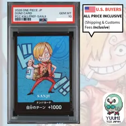 PSA 10 Sanji ONE PIECE Premium Card Collection Kumamoto Special Flagship 2026 - Image 1