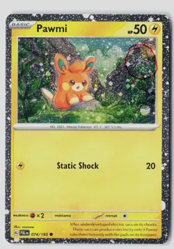 Pawmi (Cosmo Foil) 074/193 Holo Miscellaneous Cards & Products Pokemon Holo NM - Image 1