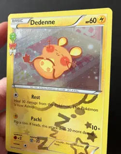 Dedenne RC10/RC32 Radiant Collection XY Generations HOLO Shiny Pokemon Card LP - Image 3