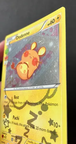 Dedenne RC10/RC32 Radiant Collection XY Generations HOLO Shiny Pokemon Card LP - Image 4