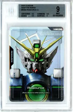 BGS MINT 9 Gundam Card Game Resource R-004 C+ Gundam Newtype Rising 2025 - Image 1