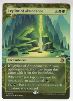 MTG Wilds Of Eldraine Enchanting Tales Card #56 Leyline of Abundance - Image 1