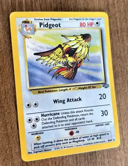 Pidgeot - Jungle - 8/64 - Holo Rare - Unlimited - LP - Pokemon Card - WoTC - Image 5