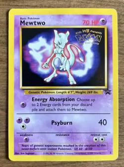 Mewtwo - Black Star Promo - #3 - Movie Promo - LP - Pokemon Card - EN - WoTC - Image 1