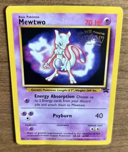 Mewtwo - Black Star Promo - #3 - Movie Promo - LP - Pokemon Card - EN - WoTC - Image 5