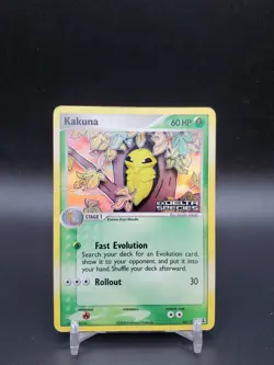Kakuna 46/113 Delta Species Reverse Holo DMG Pokemon Card - Image 1