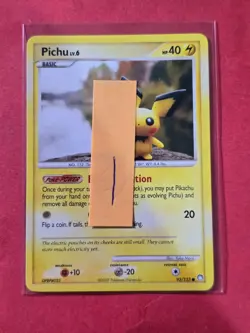 2007 Pokemon Diamond and Pearl Mysterious Treasures #93 Pichu, C, NF/H, cd1 - Image 3