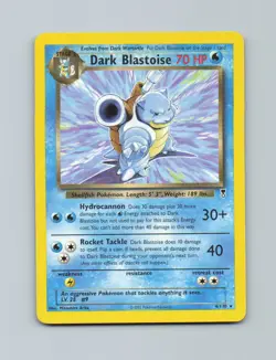 Dark Blastoise (WotC Legendary Collection) 4/110 Rare Deck Exclusives Pokemon NM - Image 1