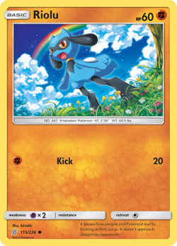 Riolu 115/236 C Unified Minds Pokemon NM/M - Image 1