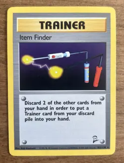 Item Finder - Base Set 2 - Rare Non Holo - NM - Pokemon Card - EN - Wotc 1999 - Image 1