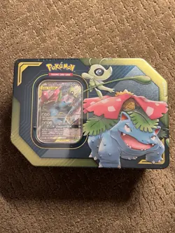 Pokemon Celebi & Venusaur GX Tag Team Tin Sealed 820650805295 - Image 1