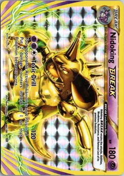 Nidoking BREAK 46/108 BREAK Rare Evolutions Pokemon Holo Near Mint - Image 1