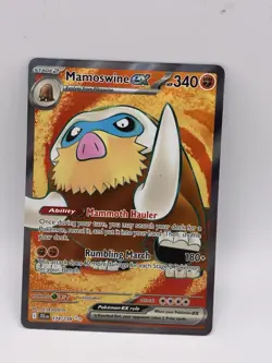 Pokemon TCG Mamoswine ex 174/159 Sv09: Journey Together Full Art Holo NM - Image 1