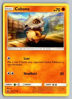 CUBONE 52 CRIMSON INVASION POKEMON LP - Image 1