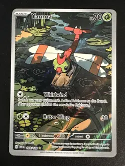 Yanma 183/182 Pokemon Destined Rivals Illustration Rare Full Art Holo NM - Image 1
