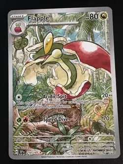 Flapple 210/191 Pokemon Surging Sparks Illustration Rare Full Art Holo NM - Image 1