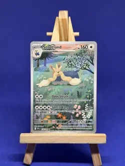 Pokemon TCG Stoutland 156/086 White Flare Illustration Rare Pokemon Near Mint - Image 1