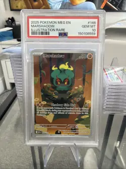 Pokemon TCG Marshadow Mega Evolution Illustration Rare 146/132 - PSA 10 - Image 1