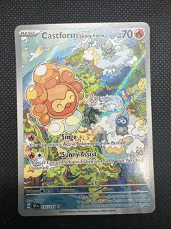 Castform Sunny Form SV08: Surging Sparks - Pokemon NM 195/191 - Image 1