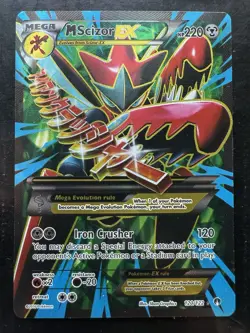 Pokemon M Scizor EX 120/122 XY BREAKpoint Ultra Rare Full Art (MP) - Image 1