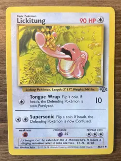 Lickitung - Jungle - 38/64 - Uncommon Non Holo - NM - Pokemon Card - EN - WoTC - Image 1
