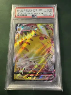 Pikachu VMAX SWSH286 SWSH Sword & Shield Promo Holo English 2023 PSA 10 - Image 1