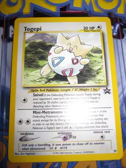 POKEMON NEUF PROMO TOGEPI 30 MINT/N/MINT BLACK STAR RARE ENGLISH ANGLAIS - Image 1