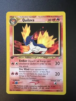 Pokemon TCG Quilava Neo Genesis 46/111 1st Edition Uncommon WOTC Vintage NM - Image 1