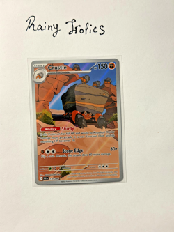Pokemon Crustle 130/086 IR Black Bolt NM Illustration Rare - Image 1