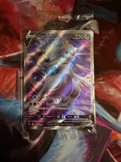 SEALED Mewtwo V SWSH229 Pokemon GO ETB Full Art Holo Black Star Promo NM - Image 1